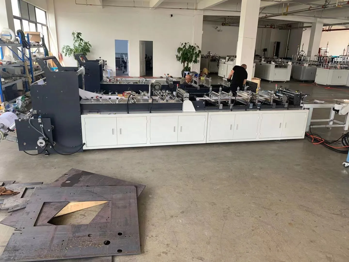 high speed reliable automatic paper bag making machine