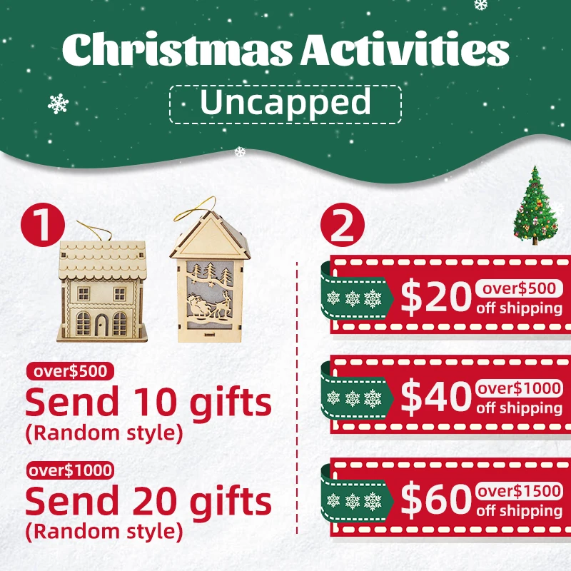 high quality small houses Christmas decorations small night lights Christmas  ornaments