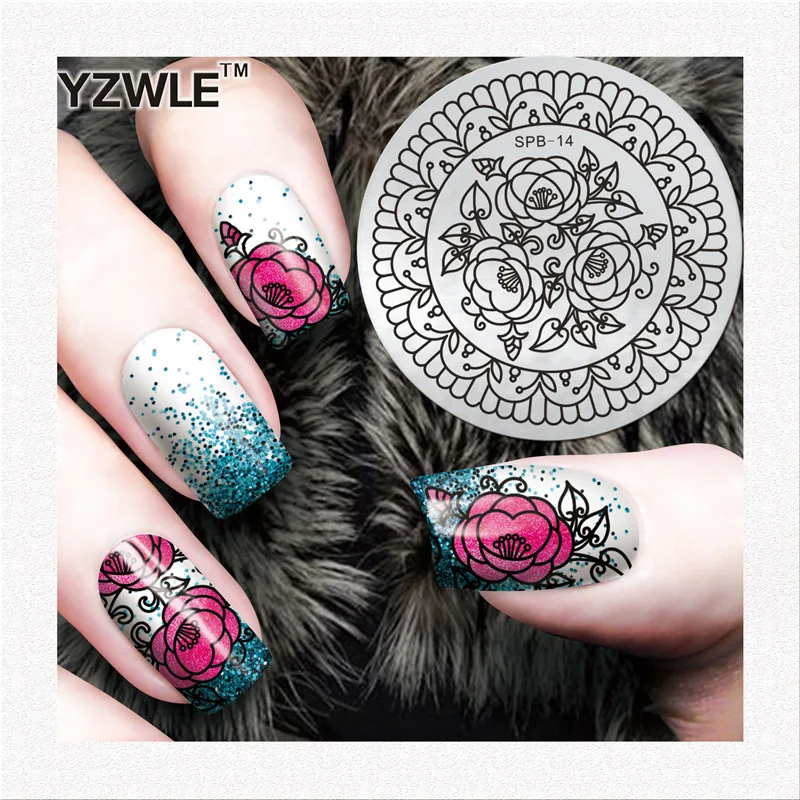 Hot sale Silicone Clear Nail Art Stamper 2.8cm  Color Nail Art Printing Stamper With Scraper