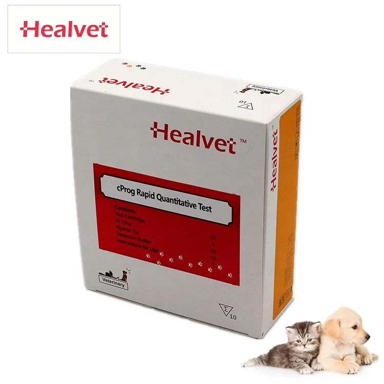 Healvet test ветеринарный тест на прог качественные реагенты для собак ветеринарные cProg диагностические полоски