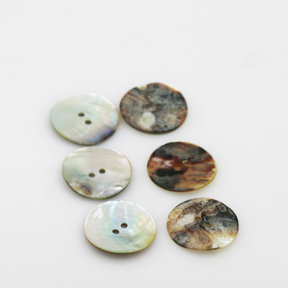 Factory Bulk Garment Accessories Custom 2 Holes Unique Cloth Pearl Shell Button