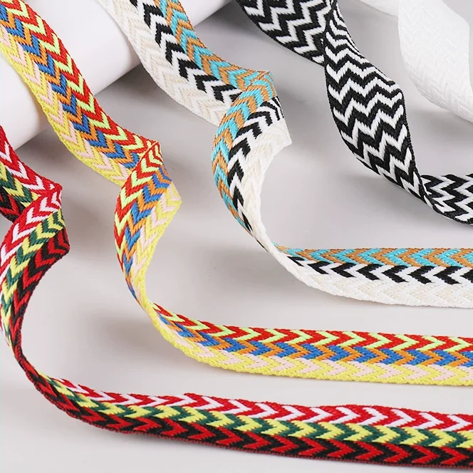 INS fashion lanvin SB Dunk AJ1/AF1 15 20 30 mm 1.5 2 3 cm colorful no-tie wave pattern canvas wide fat flat shoelaces shoe laces