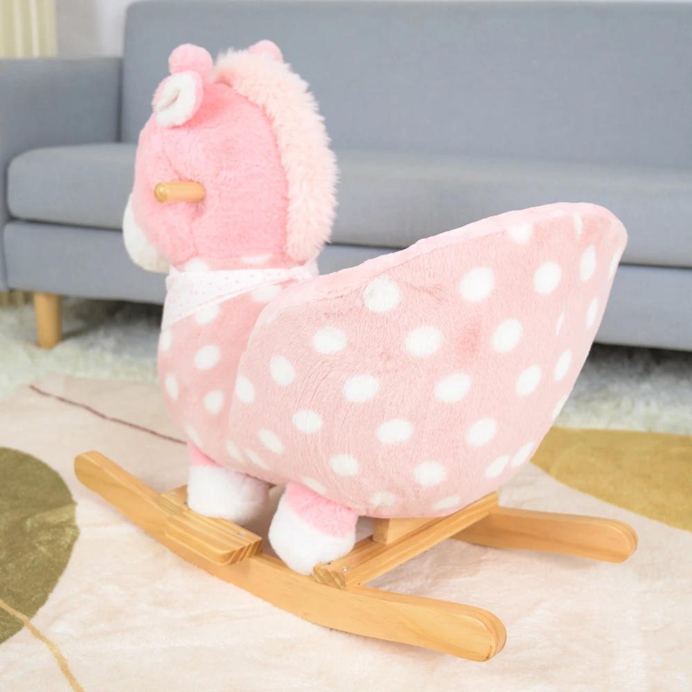 custom stuffed rocking Giraffe toy plush rocking toys funny cute animal rocking toys for children