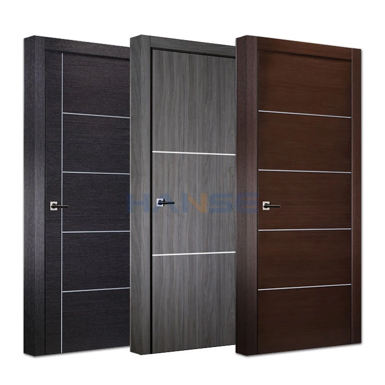 Foshan factory house indoor room colors solid wood doors interior bedroom rosewood wooden door