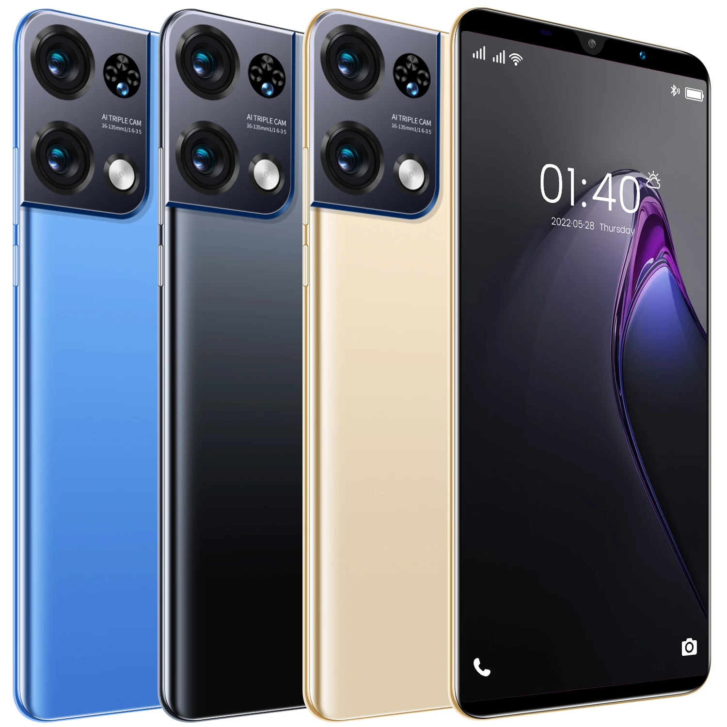 2023 New smartphone Reno8 Pro 5.2 inch 16GB+1TB dual sim Android12 48MP+72MP 5G smartphone mobile phone