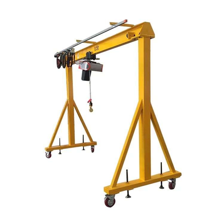 1 2 3 5 ton portable mobile aluminium portable mini gantry crane