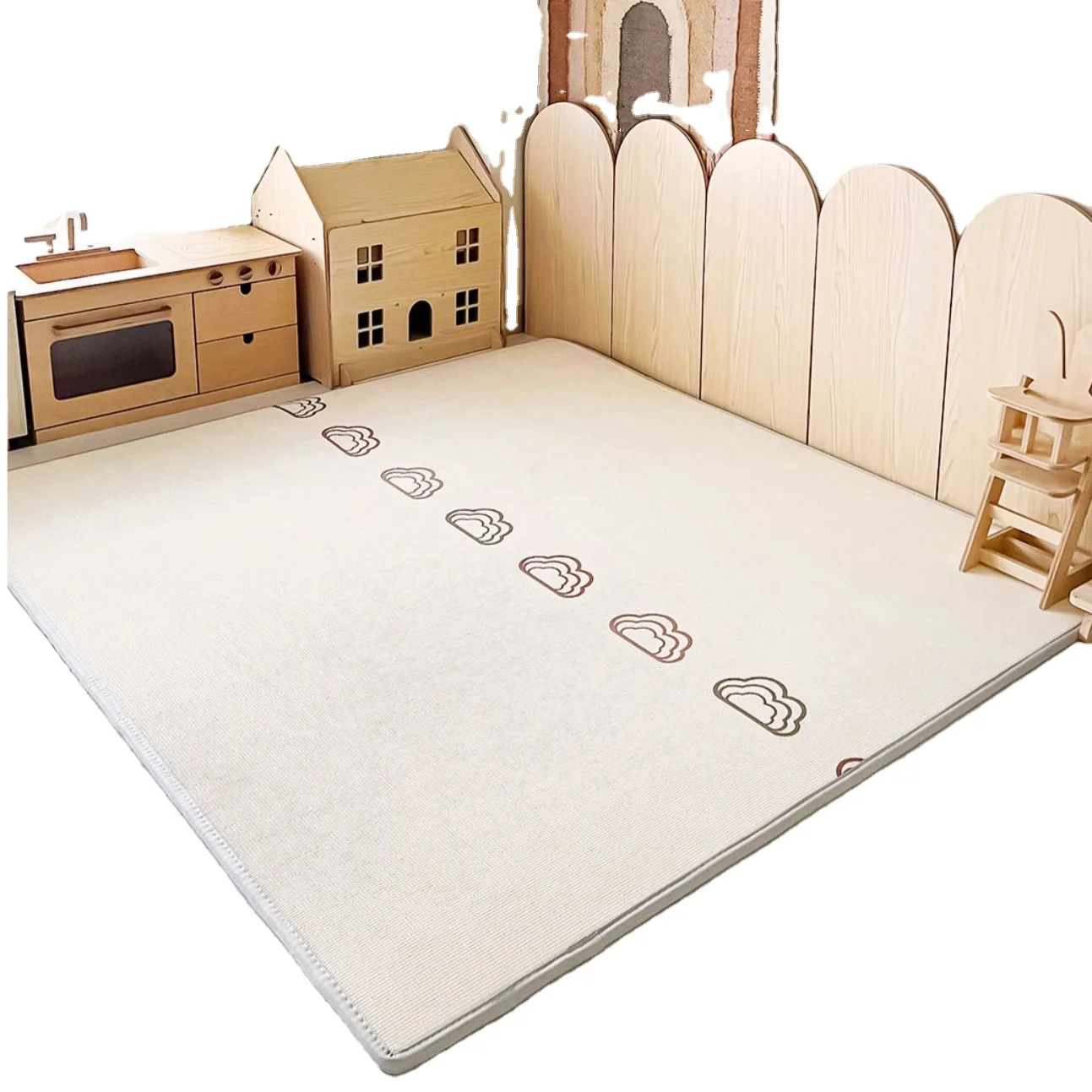 Детский игрушечный игровой коврик для мальчиков и девочек 3 6 9 месяцев водонепроницаемый нетоксичный Противоскользящий ползания