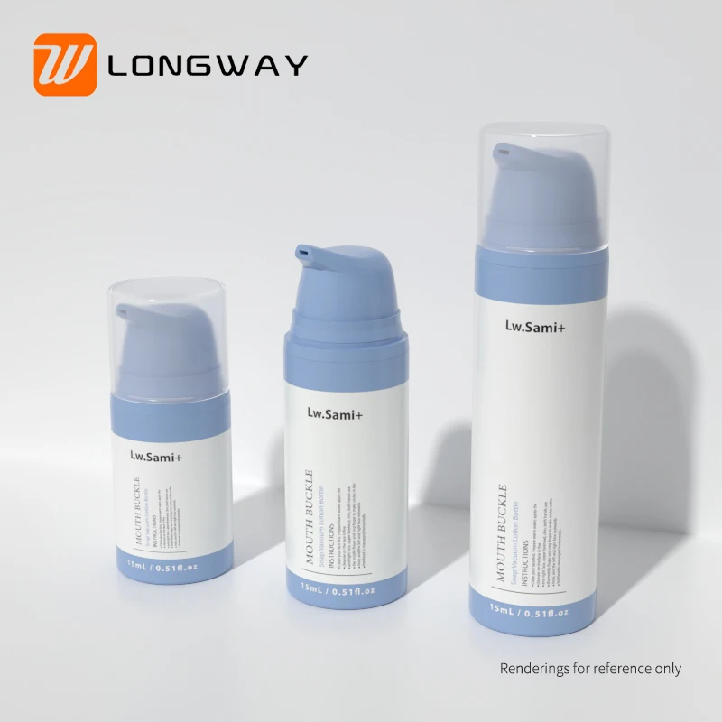 Empty Plastic Foam Lotion Pump Bottle 15/30/45ml Cosmetic Facial Skin Care Airless Bottle with Lotion Pump