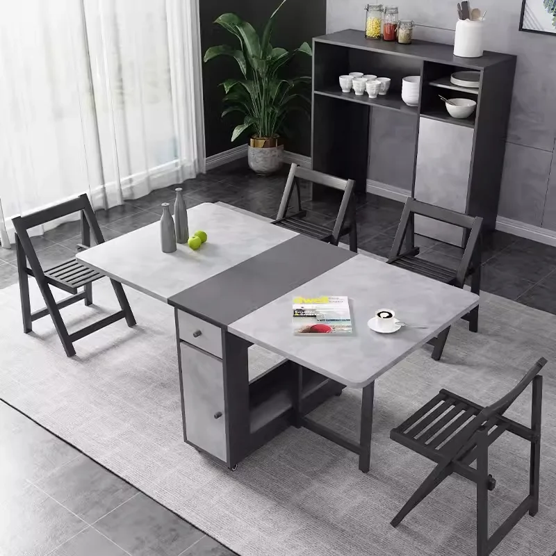 Wall Mounted Fold Down Table Multifunctional Folding Dining Table Hydraulic Folding Hardware Wall Drop Down Table