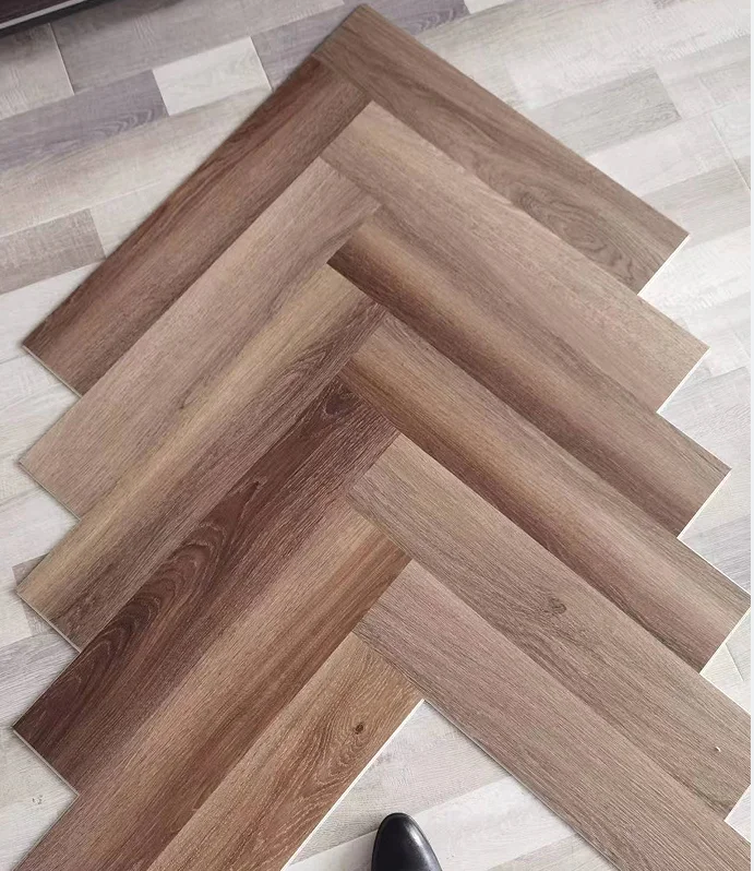 herringbone spc PVC Click Lock Vinyl Plank Flooring Rigid Core from3mm to 9mm with IXPE