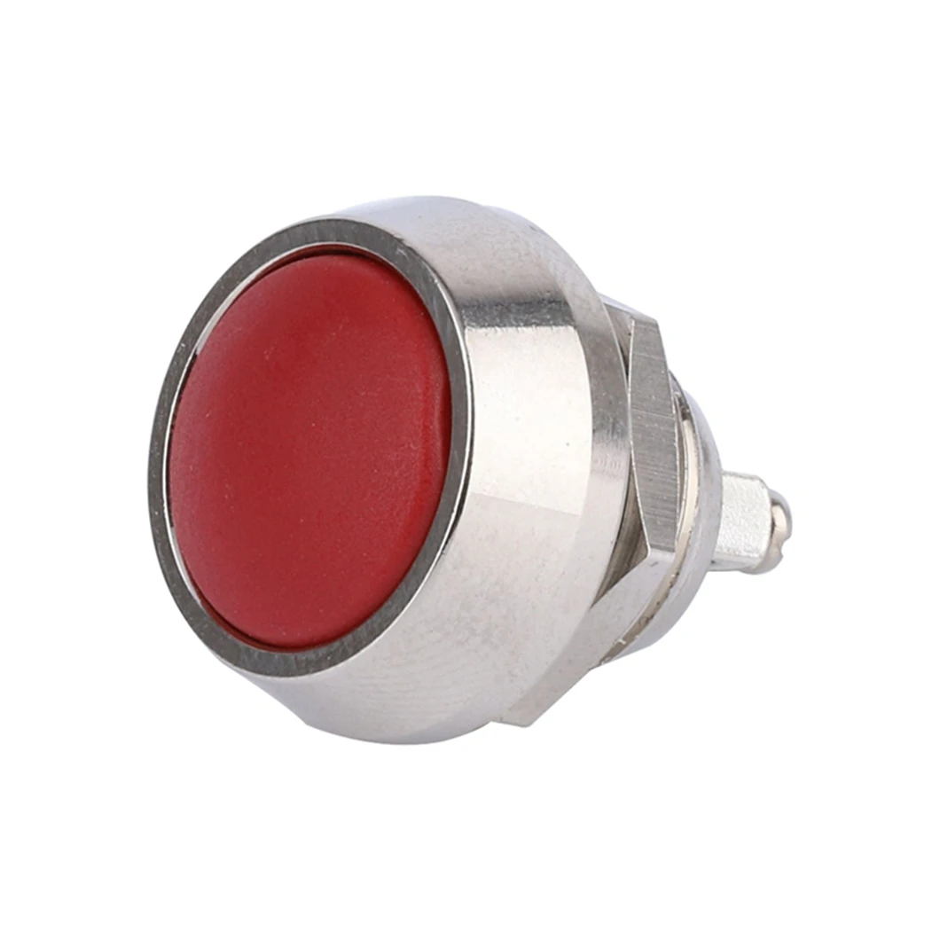 ABILKEEN Momentary Metal Switch Button Diameter 12mm Domed Momentary Push Button Switch