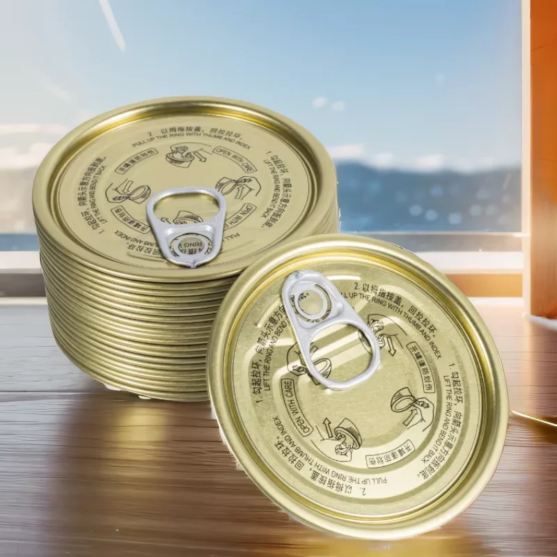 Factory Supply  Tinplate EOE Lid 401# EOE 99mm Full Aperture Round for Metal Tin Cans