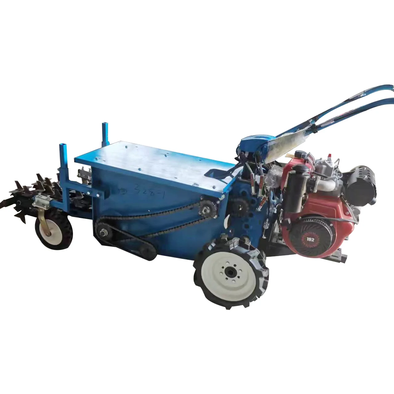Agricultural chain trenching machine engineering diesel ditcher machine cultivator 3 point hitch trench digging machine