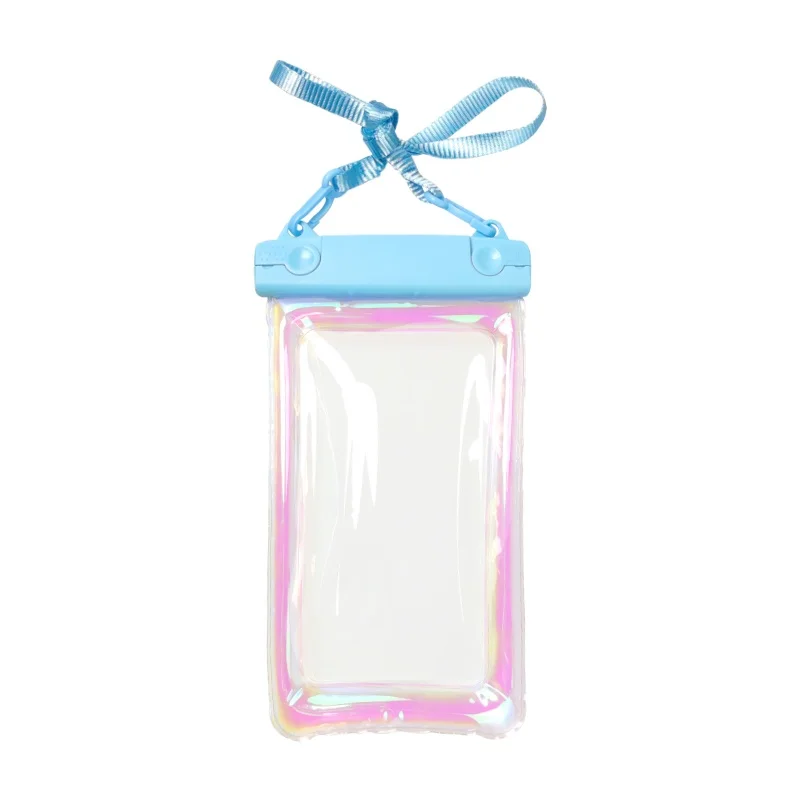 Laser Pvc Black Cell Phone Cover Waterproof Polythene Zip Smart Phone cases Bags For Phone Accessories Electronic Product