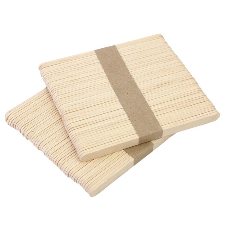 China manufacture personalized food safe wood popsicle ice cream sticks disposable