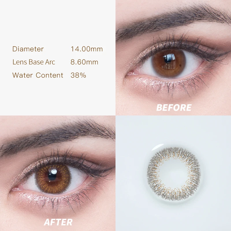 DS-85 Miiemo Blue Brown Gray Green Color Lens Hot Selling Color Contact Lens Wholesale Price Monthly Contact New Arrival