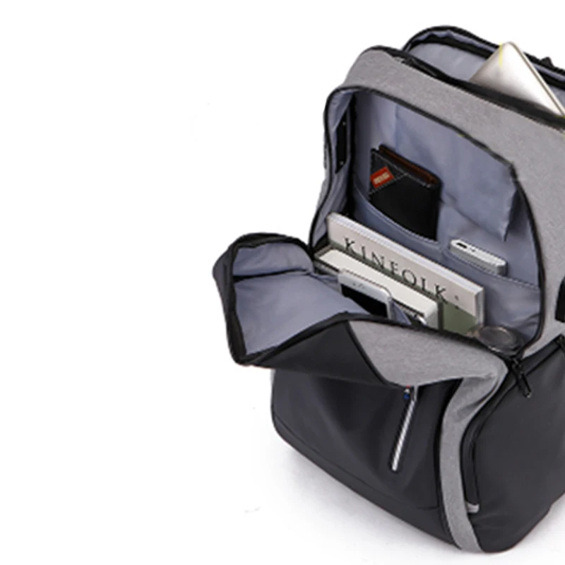 Doublesafe Safety Lock Travelling Mens Business Back Packs Laptop Travel Smart Backpack Bag With USB Charging Port