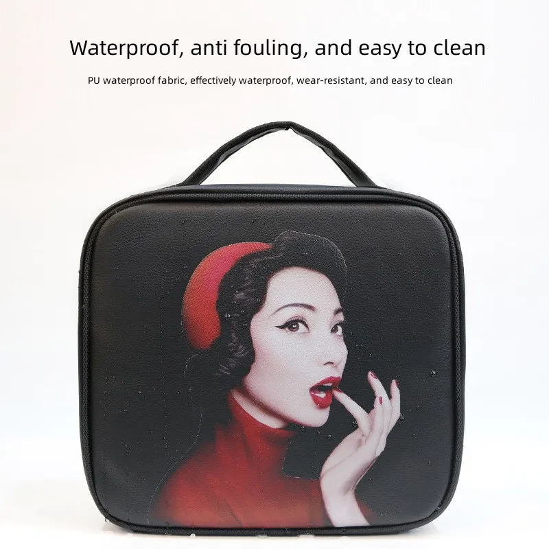 Large Makeup Travel Bag Organizer Makeup Case Portable Professional Cosmetic Brush Makeup Supplies Storage Box