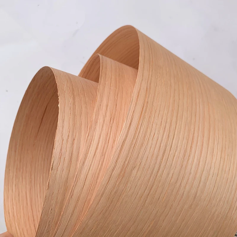 Настраиваемый Горный/прямой натуральный деревянный шпон 0,45 мм 0,5 мм 0,6 мм, натуральный деревянный шпон, рулон красного дуба, шпон