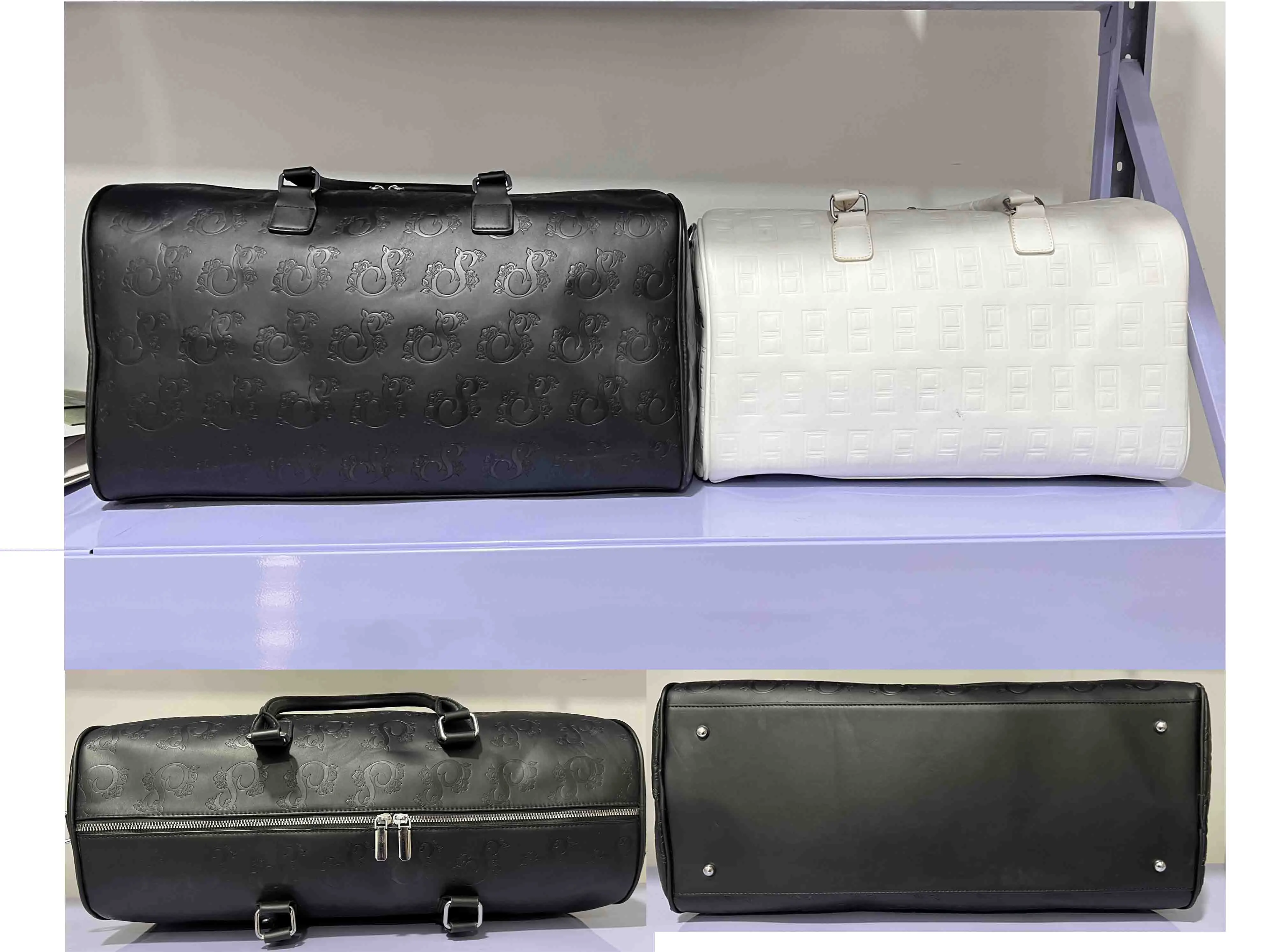 China Manufacturer Custom Luxury Quality Women Leather Tote Bag Purse Duffle Bag  Leather shoulder travel With Logo