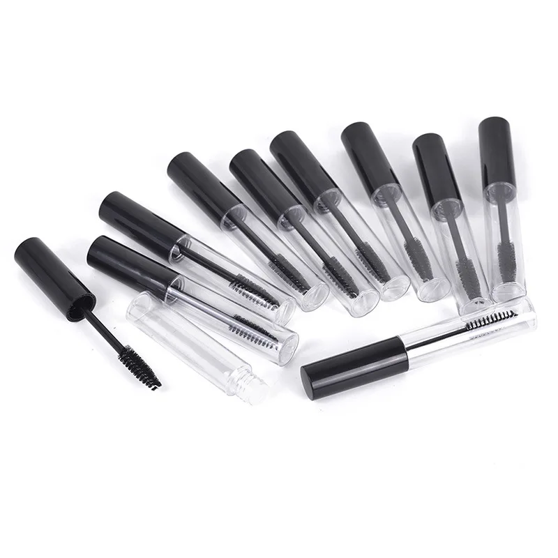 
6ml 8ml 10ml clear empty mascara wand bottle mascara tube with brush 