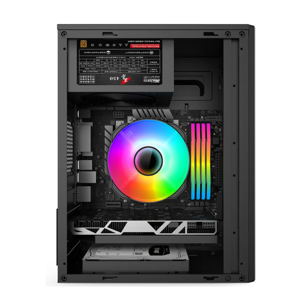 Wholesale New Design Desktop ATX Computer Gaming Case OEM ARGB PC Chassis Glass Window PC Cabinet Mid Tower Case For Gamer