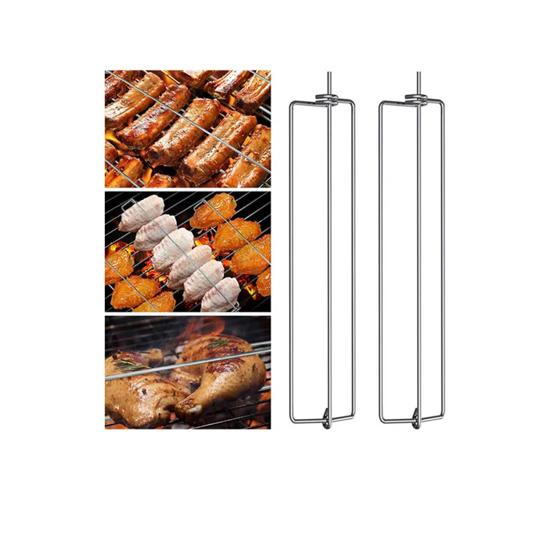 Chicken Wing Grilling Rails Make It Easier To Grill Your Chicken Wings Bbq Fork for Outdoor Camping