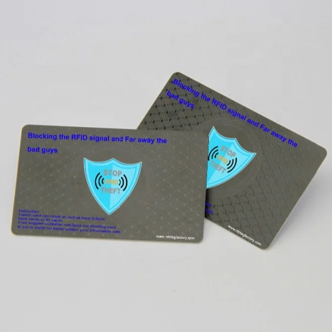CXJ Supply High Quality NFC Contactless Card Shield Block Rfid Chip Credit Card