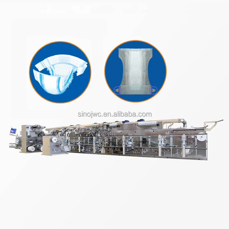 Factory price baby pull diaper production line economic sanitary napkin pads making machine