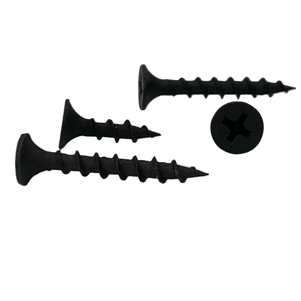 Drywall screw bugle head  black phosphate or color  zinc plated iron steel C1022A  galvanized fastener