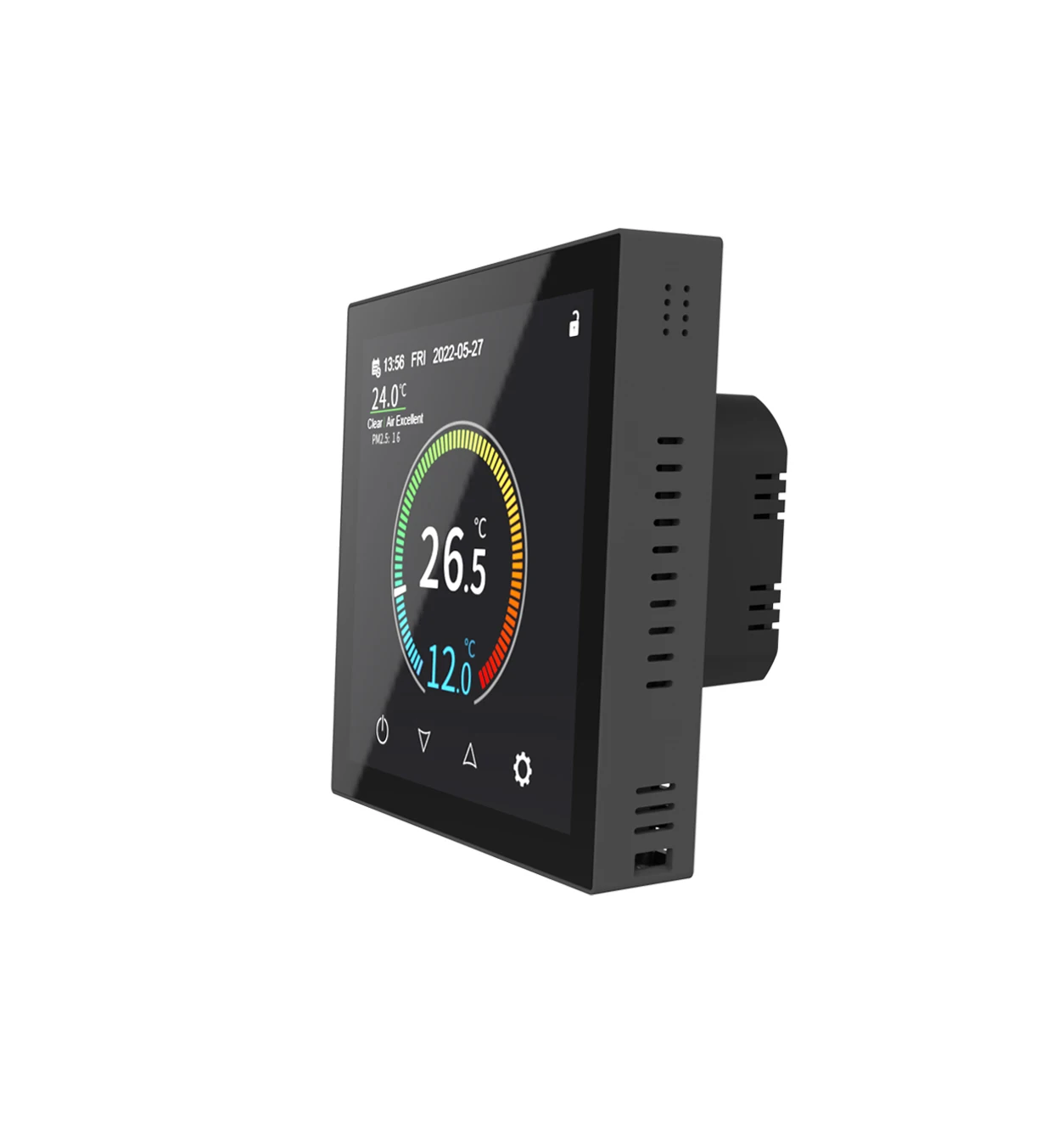 High quality color TFT LCD touch screen digital weekly programmable WiFi thermostat electric or water underfloor heating