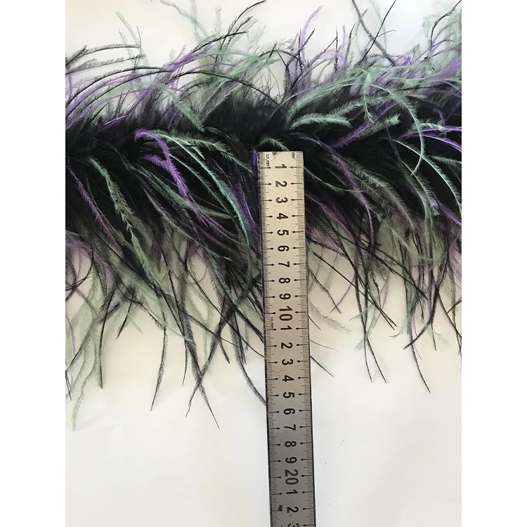 4-слойное страусиное перо для украшения волос