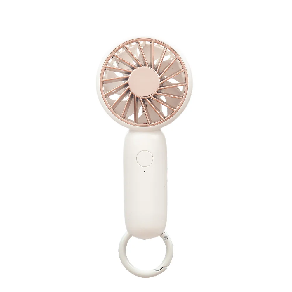 Quiet Small Hand USB Fan Portable Hanging Mini Buckle Fan Electric Rechargeable Battery Charging Cooling USB
