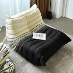 Modern L Shape couch Family Living Room Luxury Orange Lazy Sectional Velvet sofa Floor Chair Set