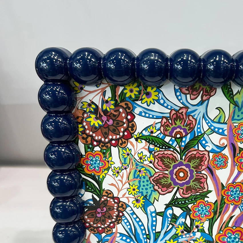 New Style  MDF 5x7 Wood Photo Frame Lacquer MDF beads Picture Frame