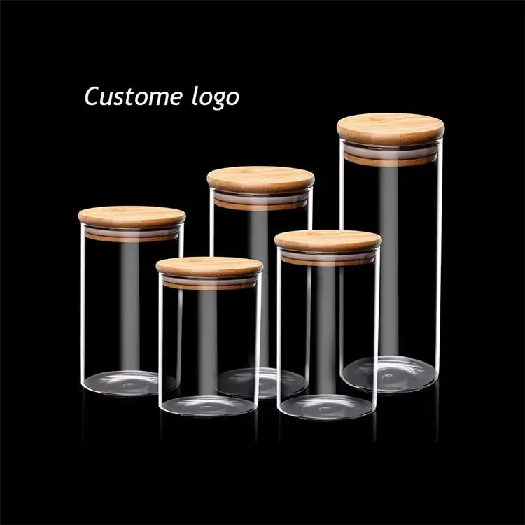 Cold And Heat Resistance glass jars and bottles storage glass food jar on sale