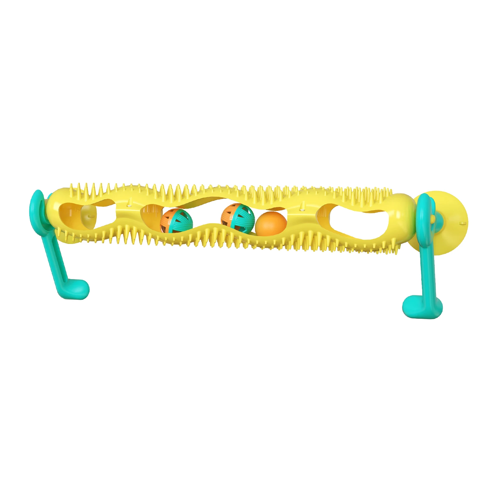 New cat climbing interactive scratching post rotating track with turntable tunnel roller ball orbital funny ball pet cat dog Toy