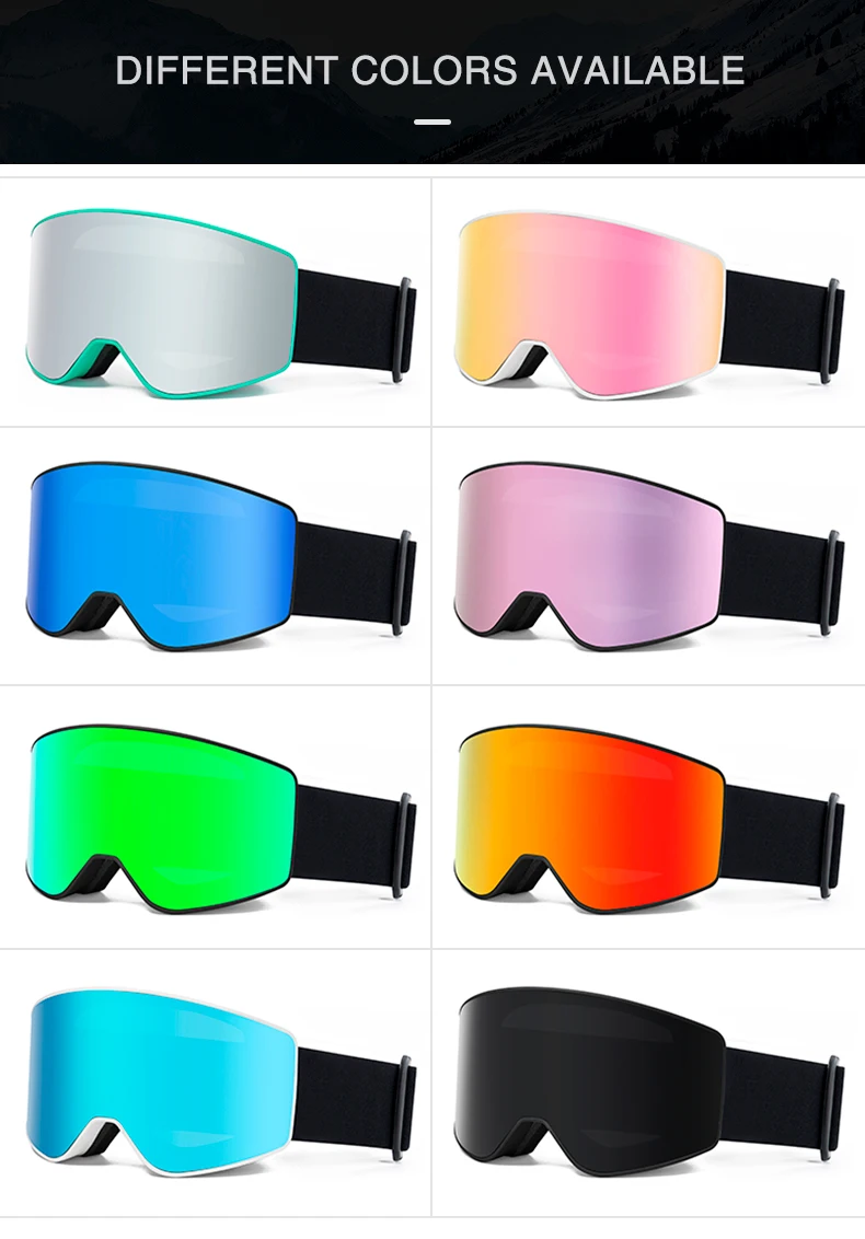 2024 new arrival HX046 womens Spherical Anti-fog Lens snowboard glasses ski googles women custom logo ski goggles