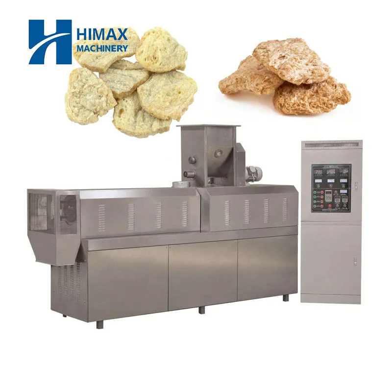 High performance soya chunk making machine textured protein processing equipment soya vegetarian meat production line