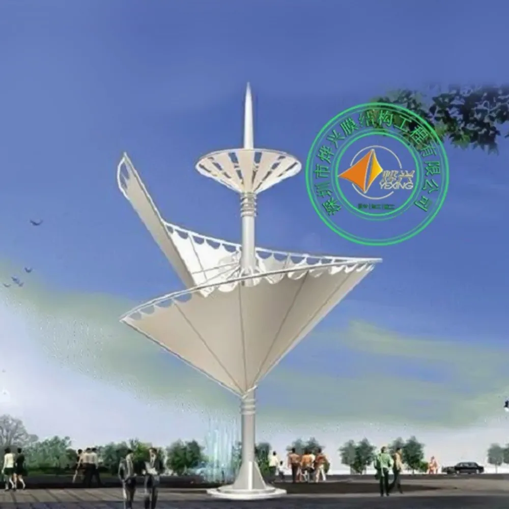 Hot Selling Garden Landscape Architecture Membrane Structure Fabric Tent Shade Structure