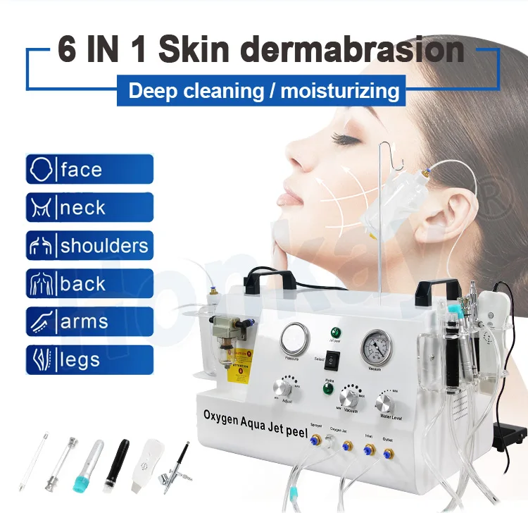 Factory price water dermabrasion skin repair aqua jet peel facial machine