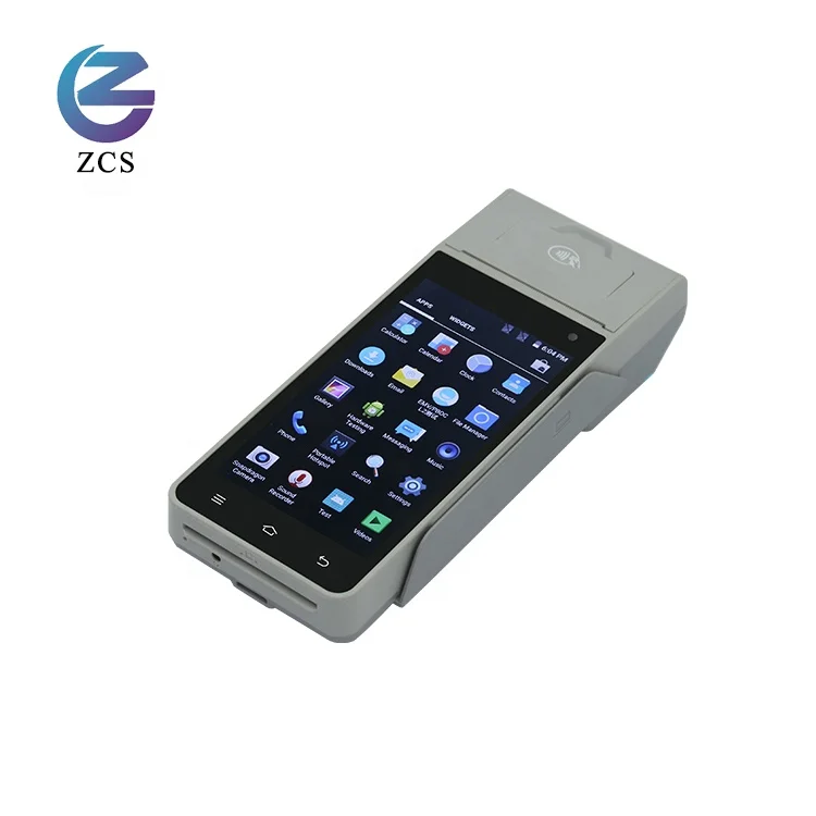 Мобильный кассовый POS-терминал ZCS BIS 4G Android с био-отпечатком пальца для поставщика