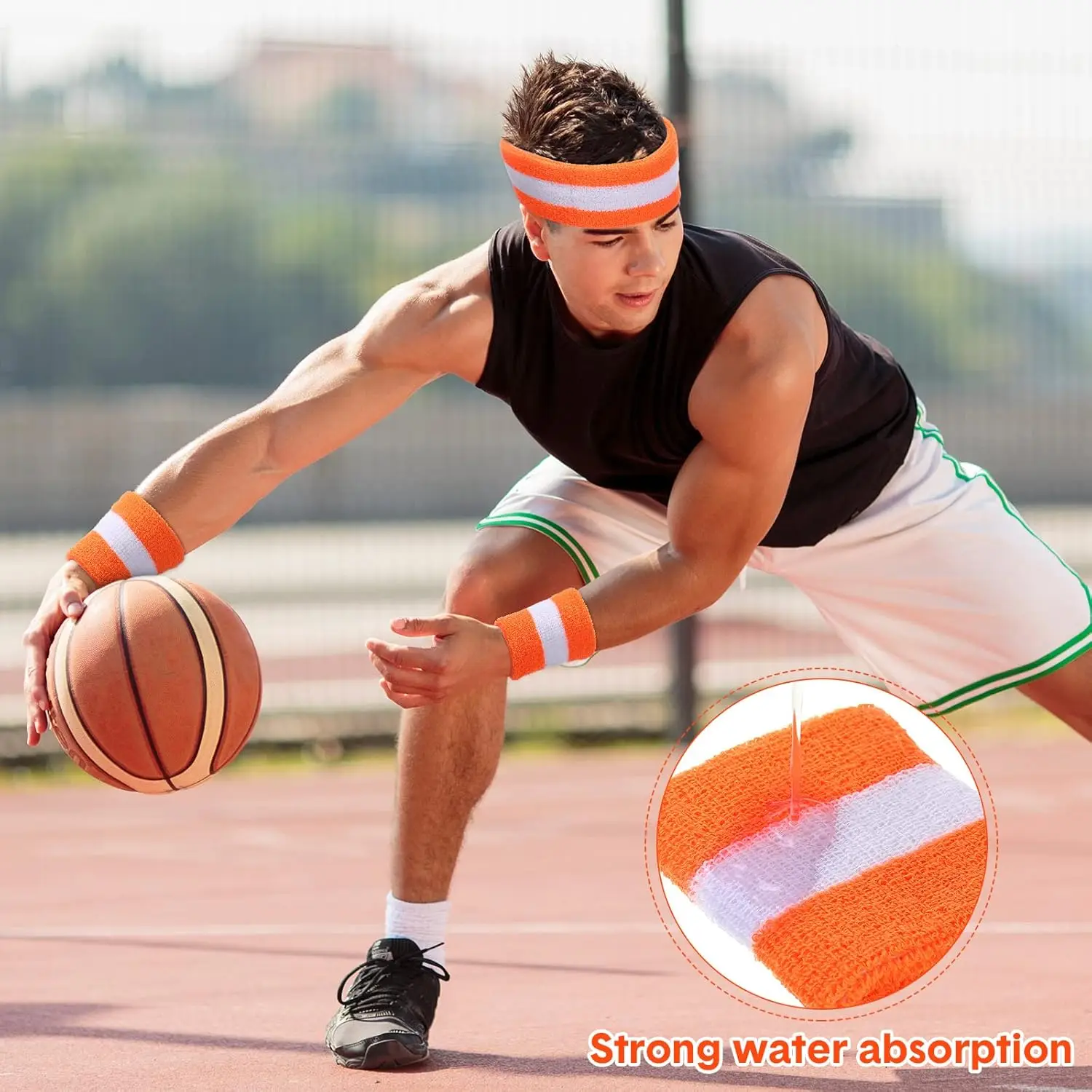 Colorful Wrist Sweatbands Athletic Cotton Cloth Wristbands for Gym Sports Also Customized As Per Demand