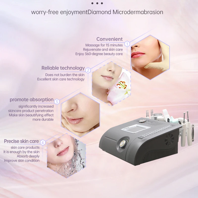 Diamond Peeling Machine Professional Crystal Diamond Hydro Facial Peel Microdermabrasion Micro Dermabrasion Machine For Sale