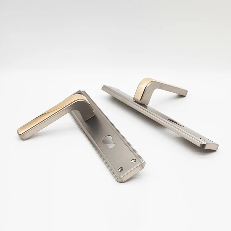 2023 AKADA Zamak Gold Door Handle On Long Plate