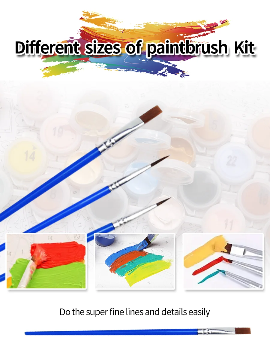 Wholesale Large Magic Night Landscape Paint by Number Kit for Adults DIY Canvas Painting for Beginners