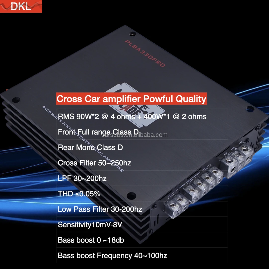 Pyle Audio Car Speakers Amplifier TDA8954  Half Bridge 3 Channels RMS 135W 2CH 400W 1CH Subwoofer Box Car Amplifier Class D