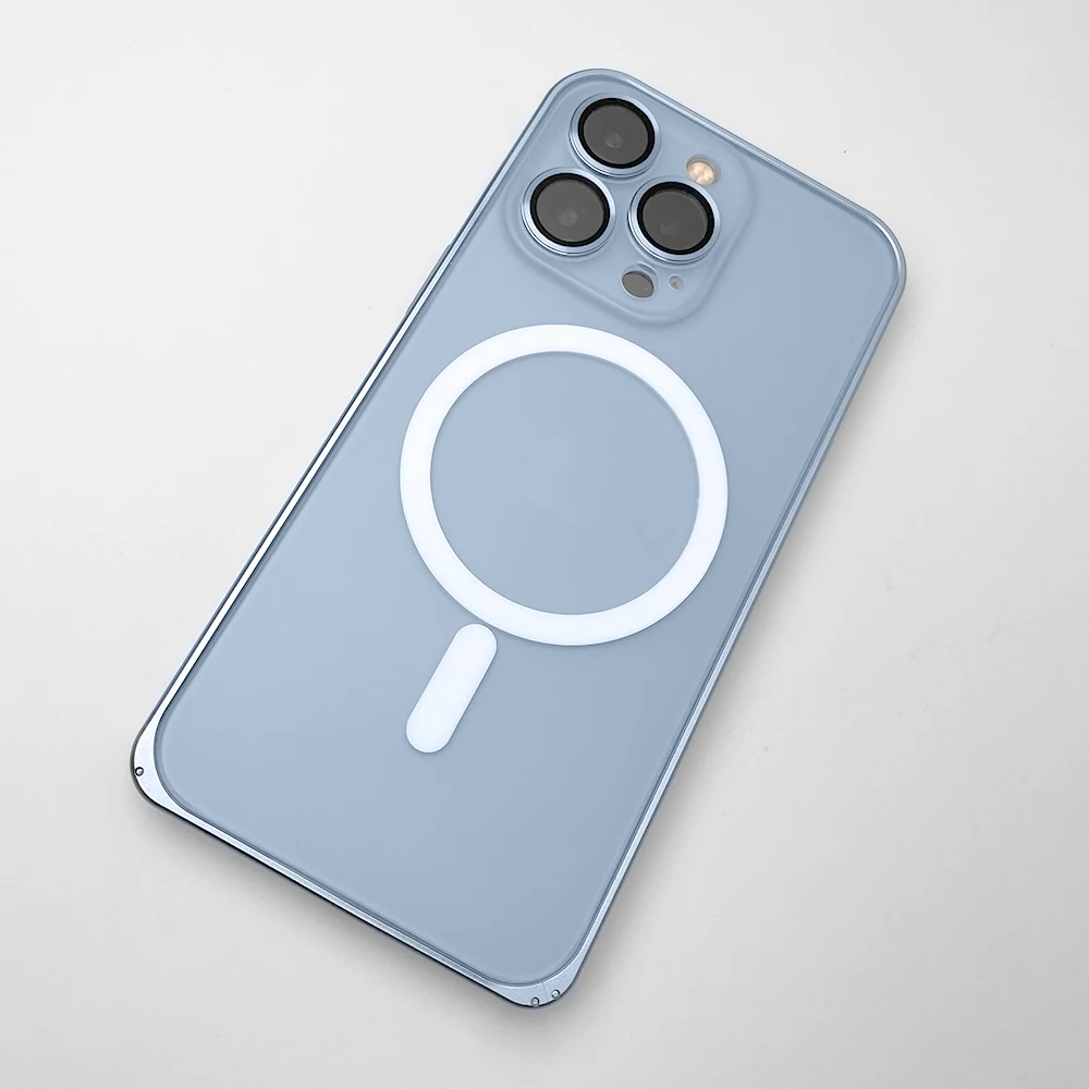 Mag-safe Aluminium Alloy Frame Magnetic Shockproof Coque Lens Camera Protection Mobile Phone Case For iPhone 12 13 14 Pro Max