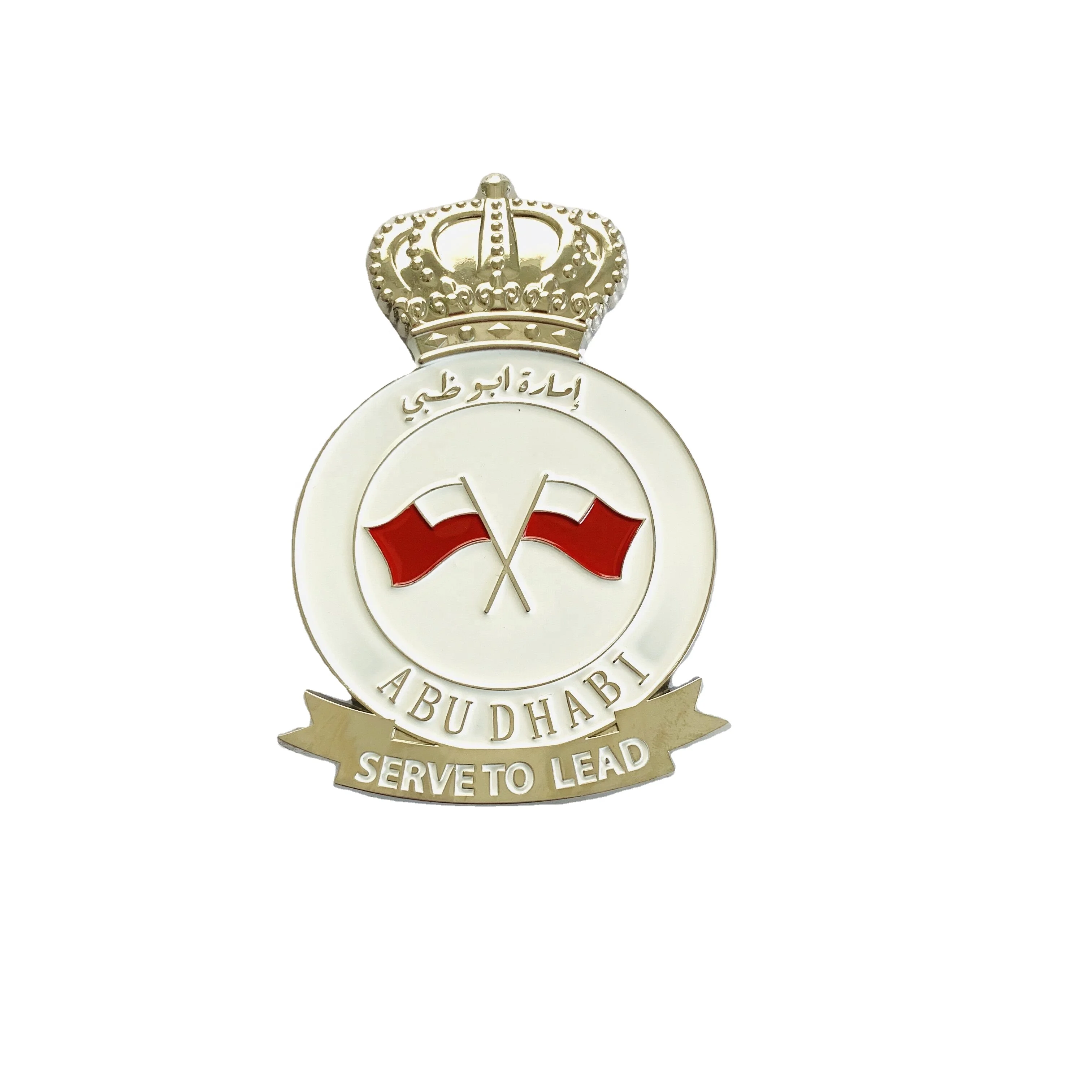 Wholesale UAE Gold Silver UAE Abu Dhabi Metal Car badge