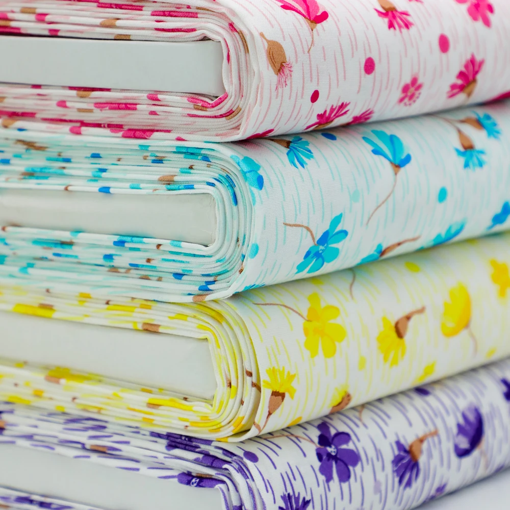 Wholesale High Quality 100%cotton printed Upholstery fabric Curtain fabric with Spring blooms for Living Room